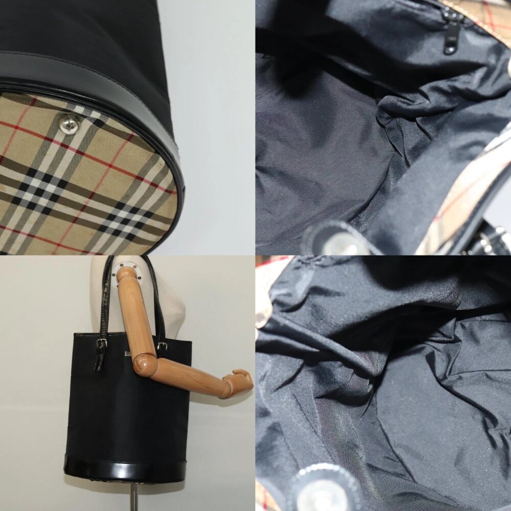 Burberrys Blue Label Shoulder Bag Nylon Black Auth ti3102 - Picture 16 of 16